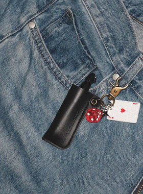 扑克牌主题高级感皮质挂件｜打火机钥匙扣｜thatsnotbad