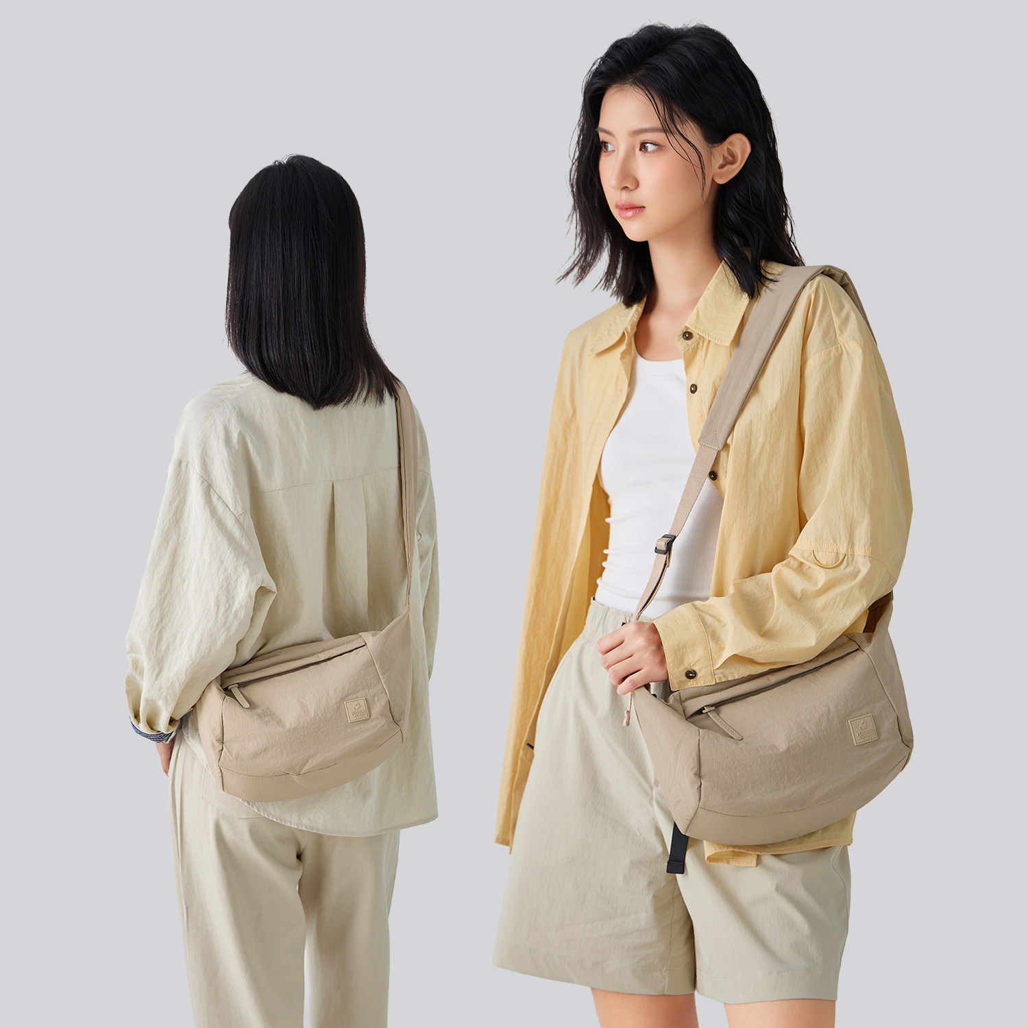 牛津布新款饺子斜挎包火狐轻便超火女单肩包手机包帆布尼龙小挎包