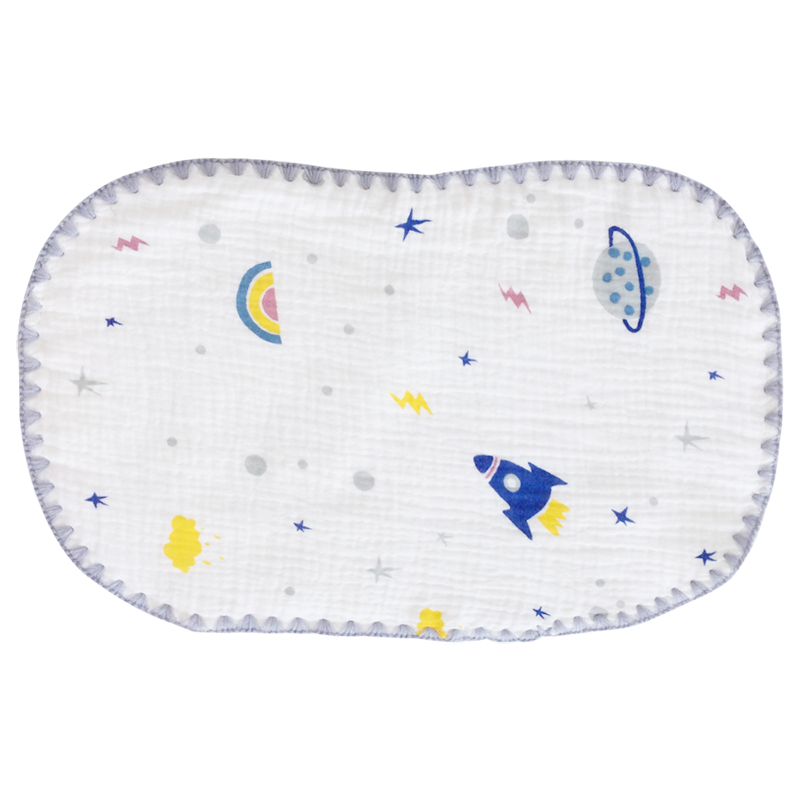 新生儿云片枕婴儿夏季宝宝用品平枕透气防吐奶纱布拍嗝巾拍奶肩巾