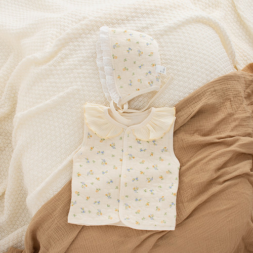 宝宝小马甲春秋小月龄薄款夹棉