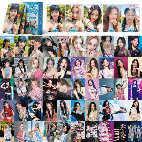 (G)I-DLE女娃官方同款I feel周边自印50张小卡赵美延宋雨琦应援卡