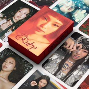 粉墨JENNIE小卡金智妮新专辑单曲like JENNIE官方周边同款lomo卡