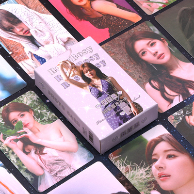 明星赵露思白鹿虞书欣鞠婧祎镭射小卡官方正版同款3寸LOMO卡礼物