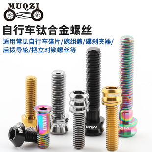 MUQZI山地公路自行车M5/M6钛合金螺丝碟片刹把把立碟刹座固定螺丝