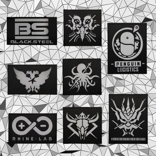 明日方舟反光魔术贴徽章 罗德岛士气章 龙门近卫局臂章战术背包贴