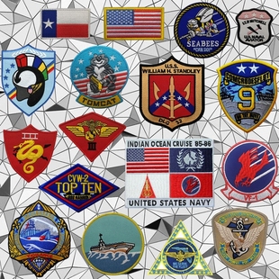 壮志凌云飞行员胸章刺绣魔术贴徽章战斗机纪念章士气章战术背包贴