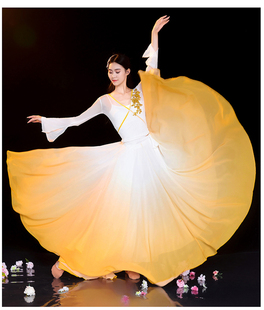 夏辉同款 怨苍天变了心720度大摆裙身韵纱衣艺考中国古典舞演出服