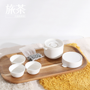 户外便捷式旅行茶具套装潮汕功夫茶具露营聚餐便装茶具迷你快客杯