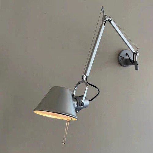 书房铝北欧折叠台灯草帽台灯