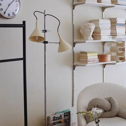 法式奶油风双鱼客厅落地灯