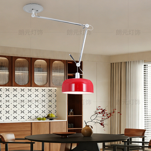 孟菲斯Tolomeo摇臂吊灯可移位极简工业风餐厅卧室折叠设计师灯具