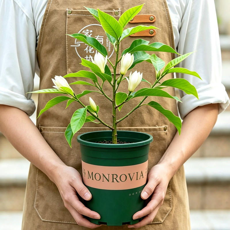白玉兰花盆栽带花苞树苗室外庭院浓香型四季花卉绿植阳台开花植物