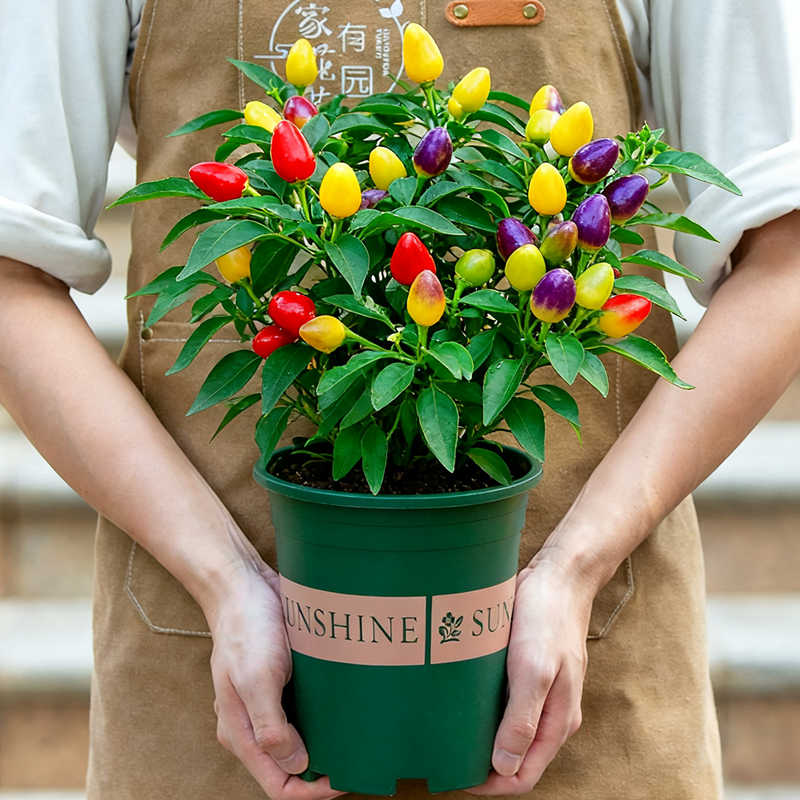绿植食用小米五彩椒多年生好养