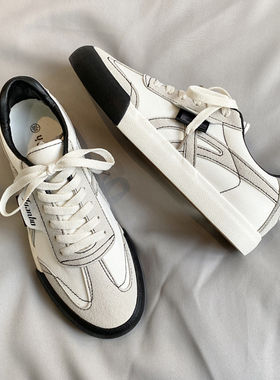 港风鞋子男潮鞋情侣低帮帆布鞋男生韩版百搭2025新款休闲运动板鞋