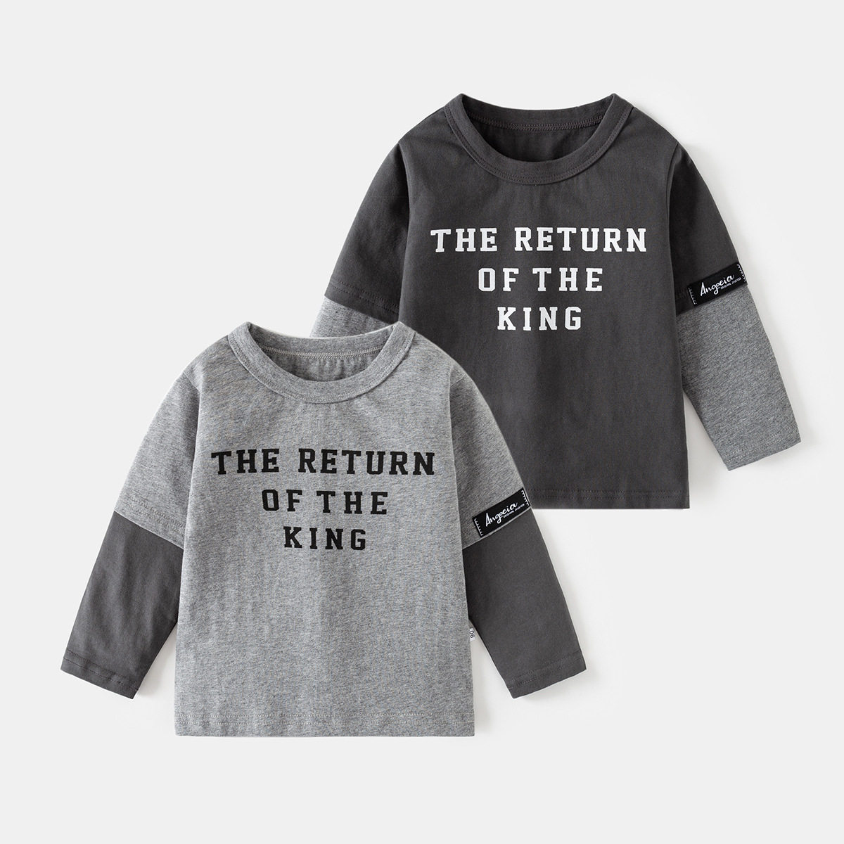 男童纯棉长袖T恤秋装新款童装儿童宝宝假两件打底衫上衣春装,童装/婴儿装/亲子装,T恤,淘宝优惠券,粉丝福利购,淘宝优惠卷