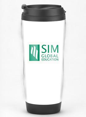 海外名校定制 新加坡管理学院SIM周边logo留学生纪念品马克水杯子