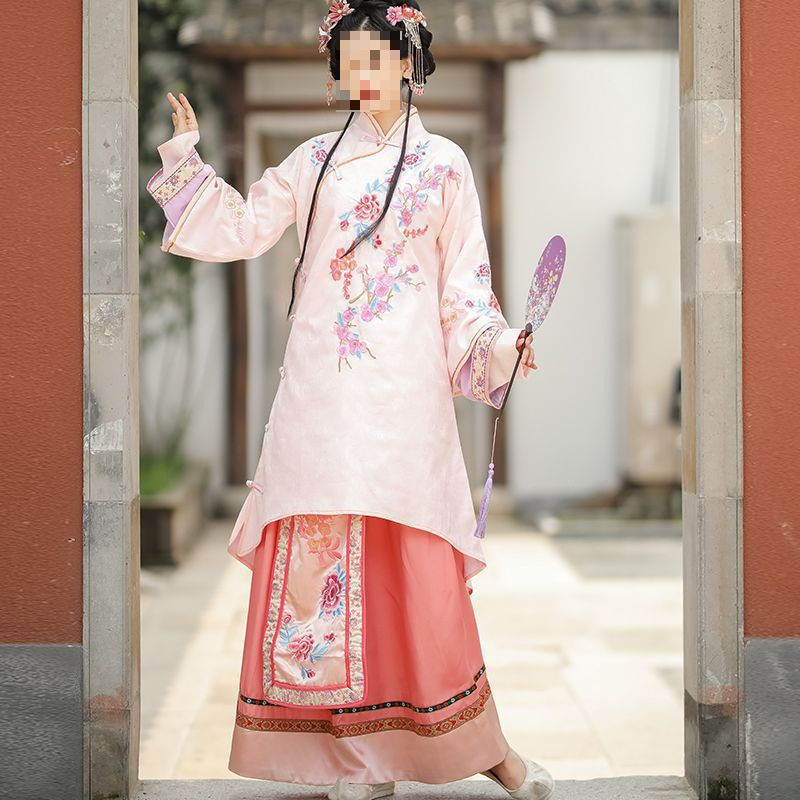 公主小姐常服少奶奶民女装秀禾服伴娘喜娘服装清汉女民国国风