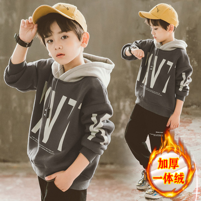男童休闲卫衣帅气连帽