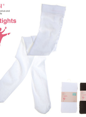enbl女童裤袜舞蹈袜黑色学生打底袜子白色公主纯棉春秋儿童连裤袜