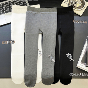 儿童加厚加绒保暖打底裤 2025新款 可外穿百搭连体袜 袜冬季 女童连裤
