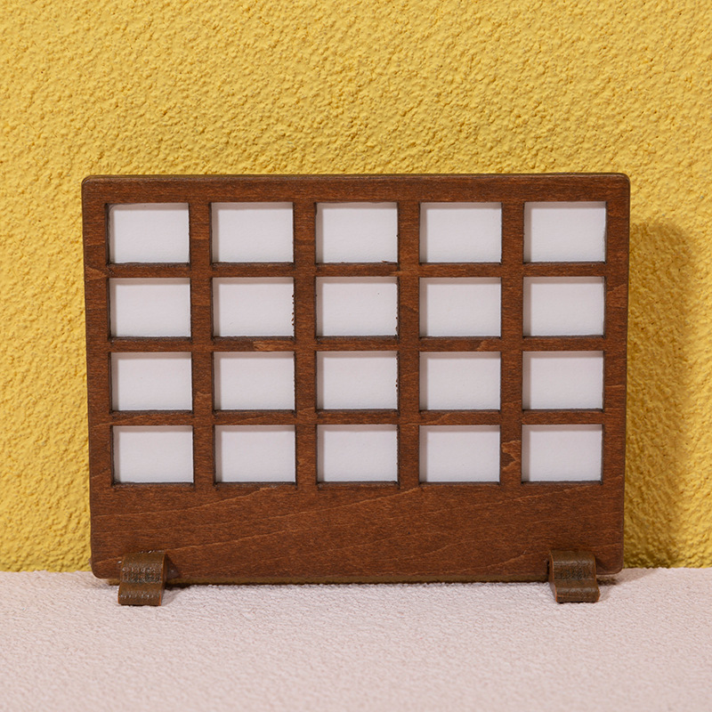 日式迷你小家具小的额的凳小屏风