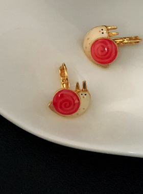 法产Taratata童趣童话珐琅耳环