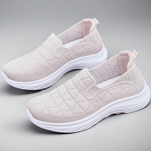 户外女鞋 2025年夏季 舒适轻便一脚蹬简约百搭休闲鞋 厚底妈妈鞋 新款