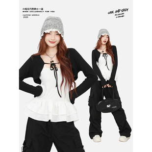 一整套ootd穿搭套装女秋季2025新款设计小众韩系chic高级感两件套