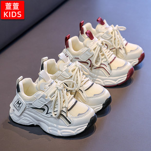 儿童白色男童运动鞋2025新款春秋超轻女童波鞋春季宝宝幼儿园鞋子
