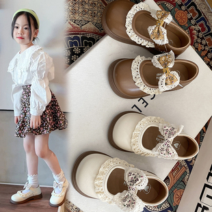 女童鞋子2026新款春季儿童小皮鞋软底5女宝公主鞋1岁3小女孩单鞋4