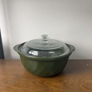 【老货有岁月痕迹】景德镇珍宝砂锅2311康宁盖家用高温明火砂锅