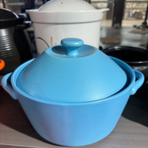 景德镇珍宝2614蓝色塔吉锅3.5升