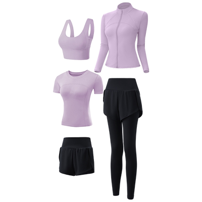 瑜伽服套装女专业晨跑步高级感2025新款春夏季网红运动健身房速干