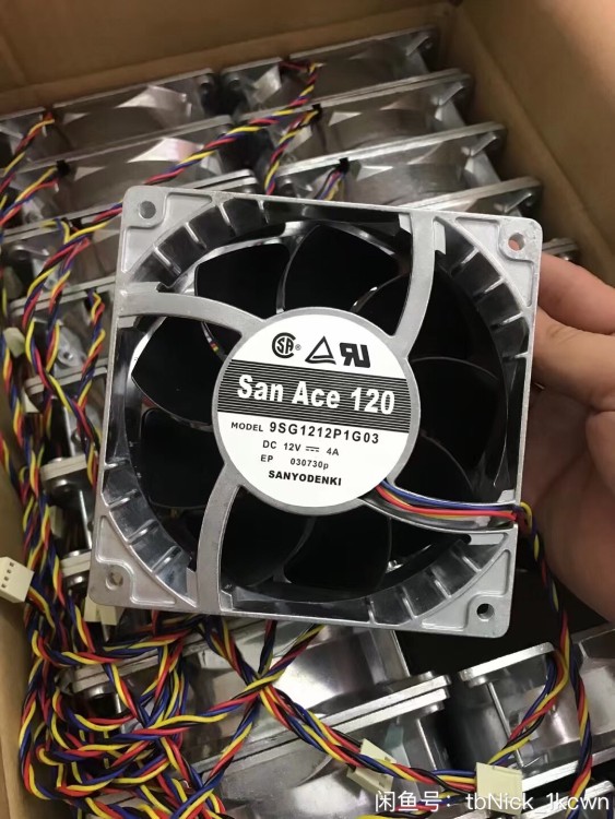 三洋 12038 12V 4A 12/CM厘米 铝合金耐高温暴力风扇9SG1212P1G03