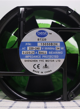 best BT220 15050B2H 220-240V 0.22/0.21A 34W 17251 轴流风机