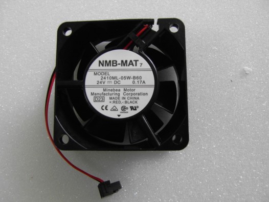 日本NMB 2410ML-05W-B69/B60 6025 24V 0.17A 变频器散热滚珠风扇