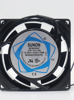 SF9225AT P/N1092HSL HBL全新建准SUNON 9225 AC110散热风扇