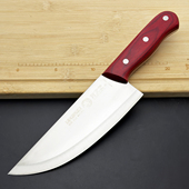 龙之艺8铬切肉刀剔骨刀屠夫杀猪卖肉专用分割刀刮毛不锈钢商用刀