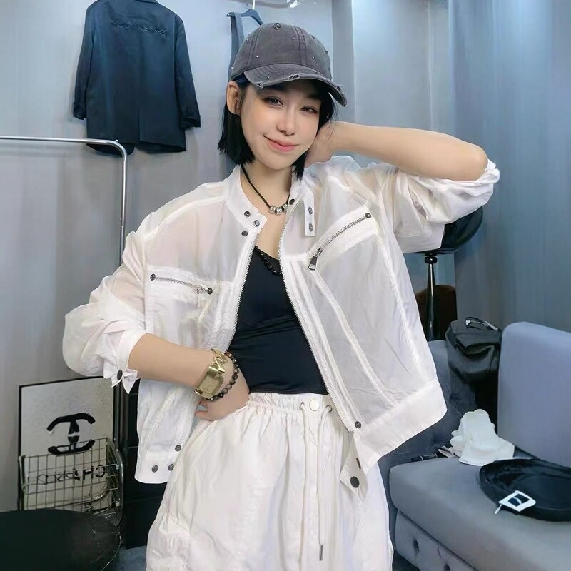 欧货轻薄透肤洋气防晒衣女洋气