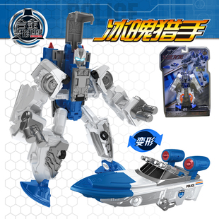 儿童合金变形机器人玩具模型男孩警车飞机战船越野车合体火速龙风