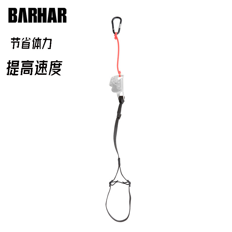 脚踏走绳岜哈探洞速降救援