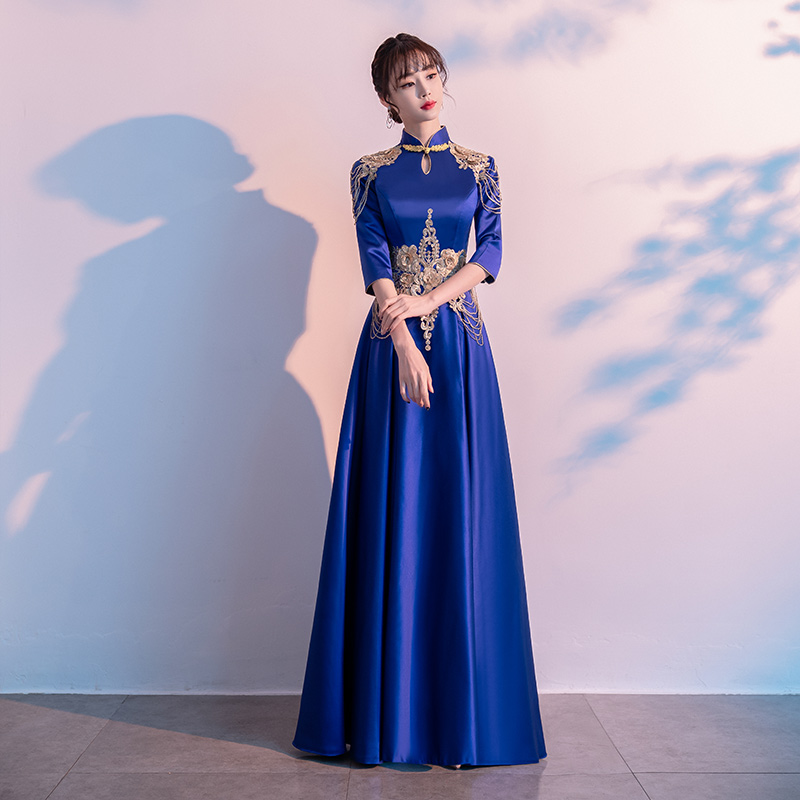 Retro demi-season dress, Chinese style
