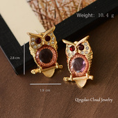 101 耳钉 150复古vintage小众气质耳饰简约大气冷淡风珐琅油画感