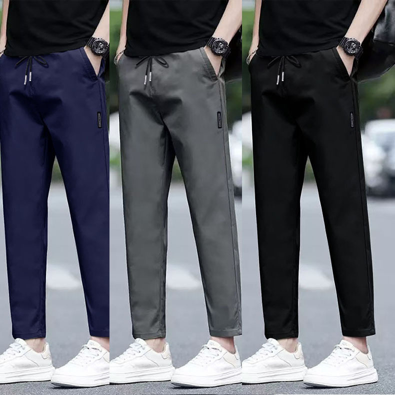 2025男士休闲裤秋冬季加绒裤直筒宽松长裤外穿秋裤中青年运动裤