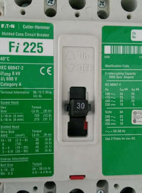 Cutler-Hamme Fi3030L Fi225 3P 30A断路器