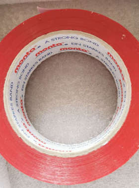 蒙塔 MONTA 377 60m*40mm 工业橡胶红色胶带