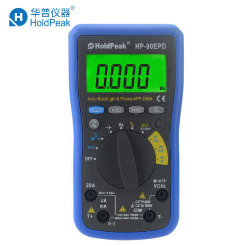 华普HP-90EPD  手机APP智能运用型数字多用 自动电子万用表万能表
