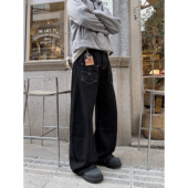 复古原牛牛仔裤 男季 vibe风直筒显高显瘦裤 solarvibe美式 高街长裤