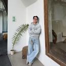 22TREE 连帽拉链卫衣男女休闲百搭上衣外套 美式 纯色cleanfit短款