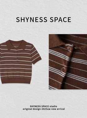 T恤复古格纹美式少年感日奢风欧美风SA-MP9005